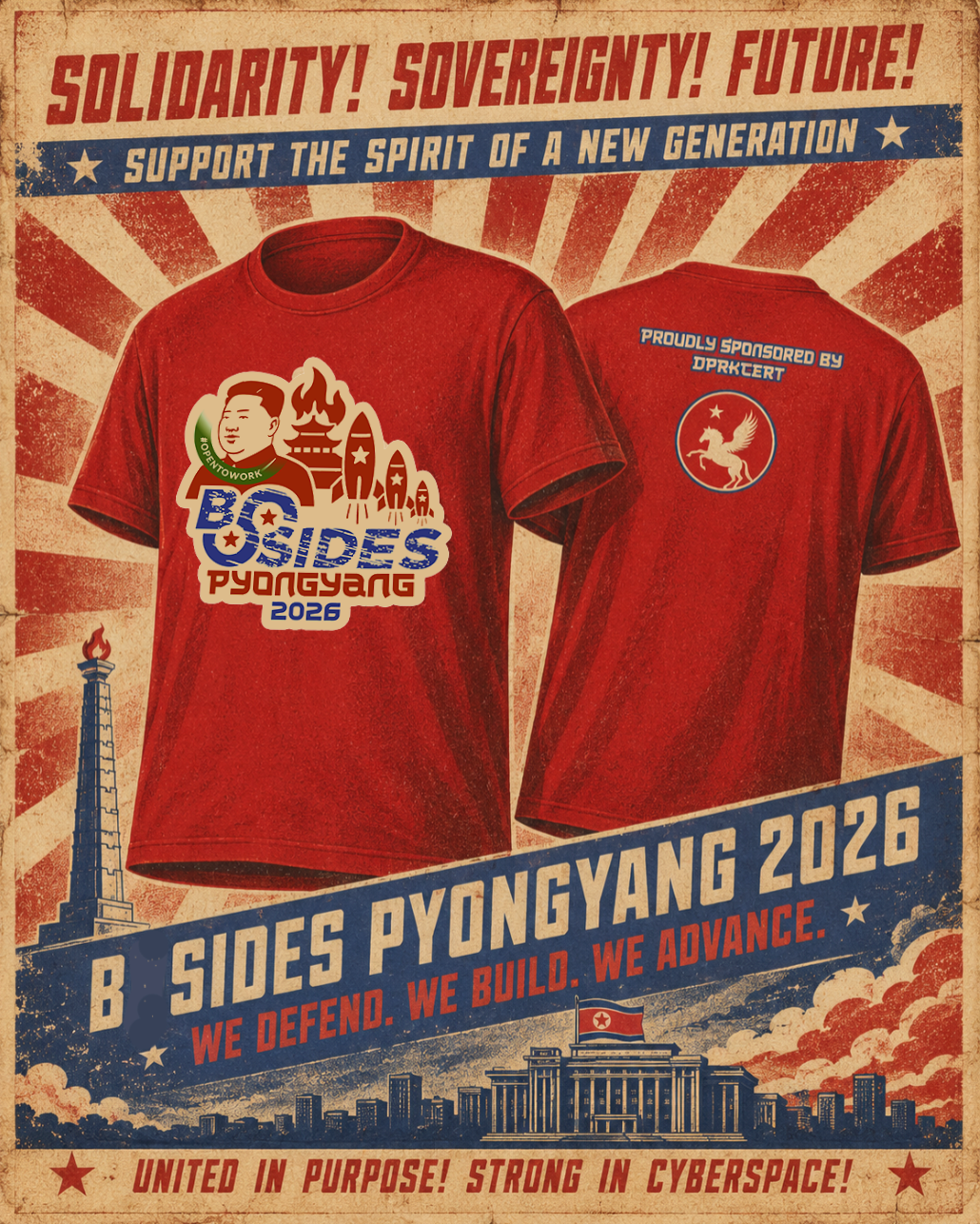 BSides Pyongyang 2026 #OpenToWork Shirt